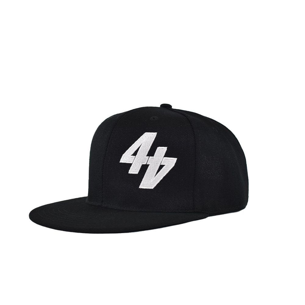 44Teeth black cap with white logo